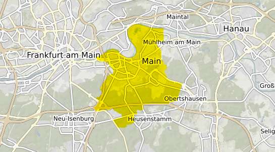 Immobilienpreisekarte Offenbach am Main